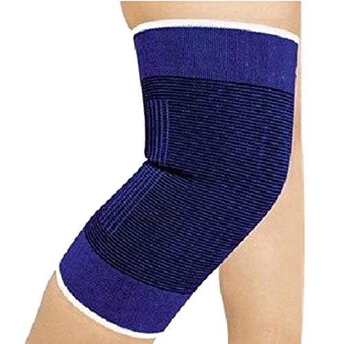 MQPALZKD 1 par de Rodilleras Deportivas para el Codo Que protegen Las Rodilleras Transpirables Que alivian Las Lesiones por Artritis Vendaje Protector de la Rodilla Azul