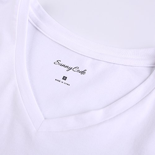 Men's Tagless Slim Fit Top Muscle Cotton V-Neck Crewneck Short Sleeve Undershirts T-Shirts4
