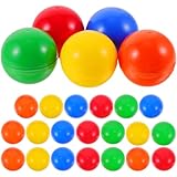 25 StüCk 4cm ÖFfnende Tombola BäLle, Wiederverwendbare PVC Lotterie Kugeln, Bunte Raffle BäLle FüR Party Und Event Dekoration, ZufäLlige Farben
