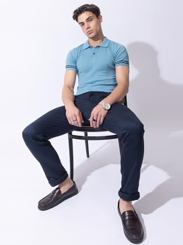 Image of Armisto Men's 100% Cotton Fancy Party Polo T-Shirt /Neutral Colour