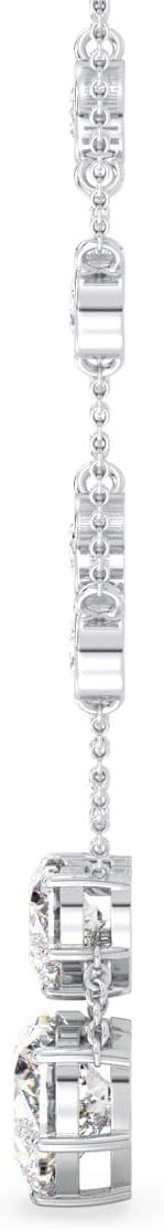 Moissanite Heart Pendant Necklaces for Women, Certified 1-4 CT D Color, 925 Sterling Silver Moissanite Jewelry Anniversary Birthday Christmas Valentine's Day Gifts for Wife Mom Girlfriend Sister - Image 5