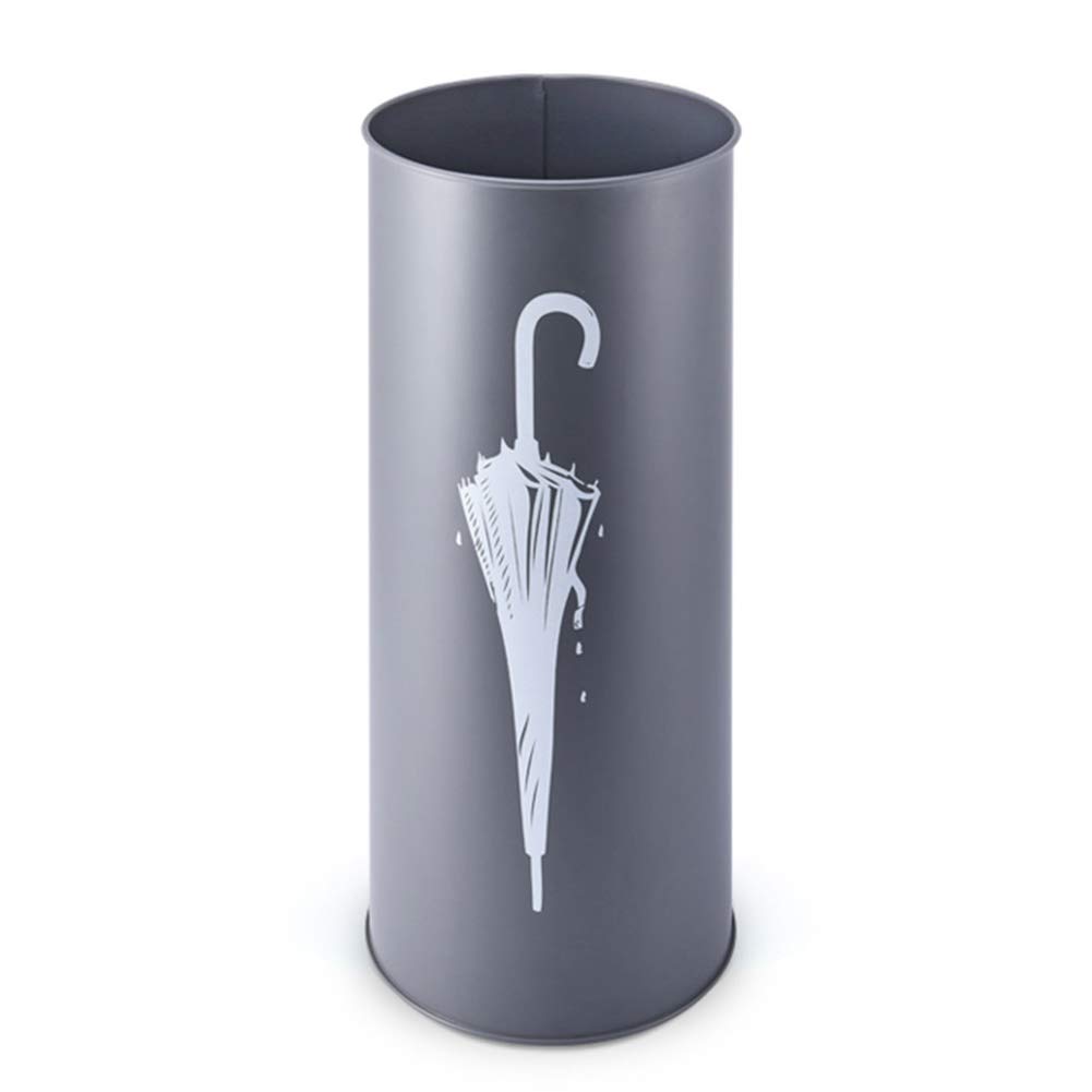 Porte-parapluies en métal rigide au motif géométrique et épuré