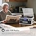 9 in 1Record Player with Bluetooth AM FM Radio USB SD MMC CD Cassette Playback Remote Control and Built in Dual Speakers 3 Speed Turntable for Home Entertainment
