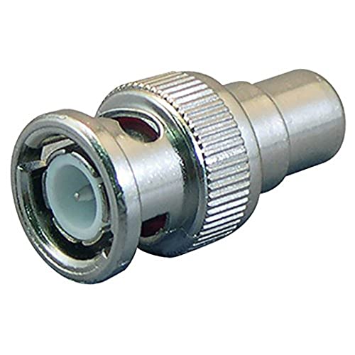Conectores BNC macho a RCA hembra, pack de 10 miniatura 3