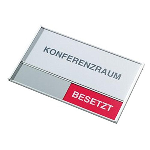 Preisvergleich Produktbild Türbeschilderung Silver"Konferenzraum","KONFERENZRAUM / FREI / BESETZT", silber