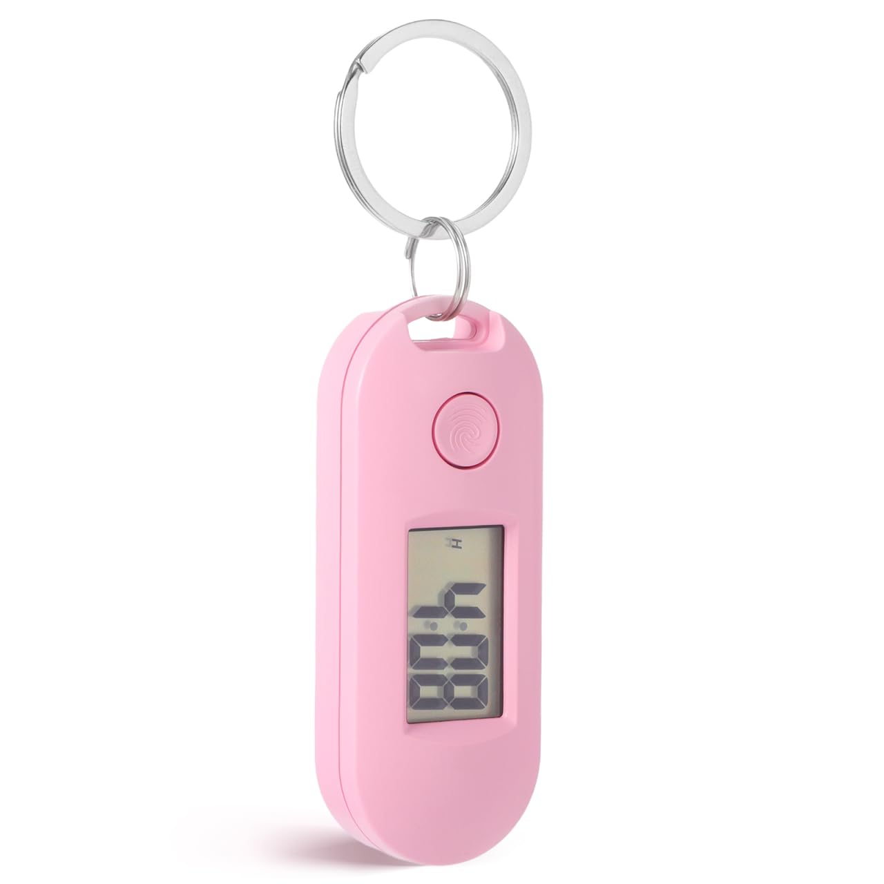 Digital Pocket Watch With Key Ring Chain Clip - Electronic Mini Watch