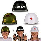 Xelue FF 3 Pack Helmet Hat for Halloween Party Costumes (Army Medic Camouflage SWAT)