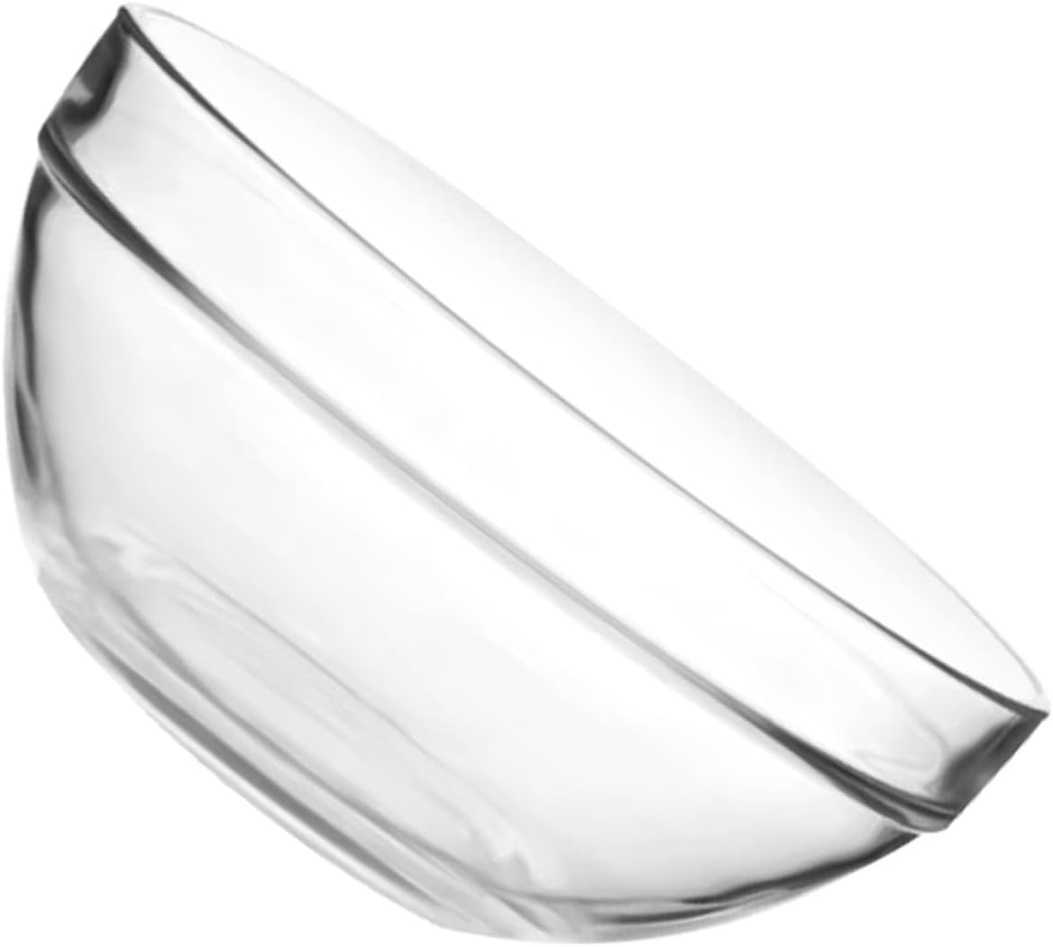 2pcs Glass Salad Serving Bowl Lids Mix Serve Bowl Multi-purpose for Party Easy to Clean Modern Design