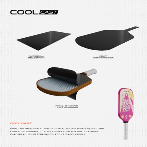 Image of Hundred Spirit X Flow - Pickleball Paddle | 13mm Core | Wide Body Power Paddle | Enhanced Sweet Spot | Ideal for Beginners & Intermediate Players | Free Paddle Bag