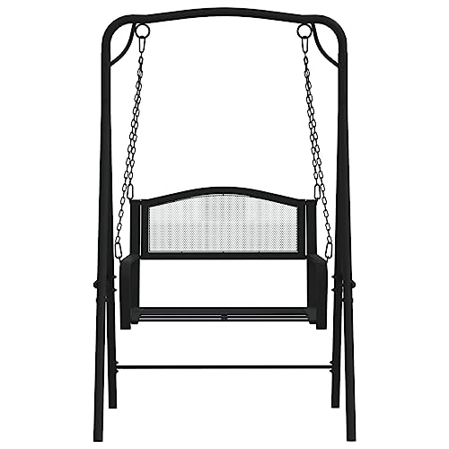 Asiento estable para uso al aire libre en acero negro elegante 3
