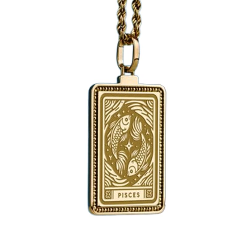 Pendentif Poissons gravé LKBEADS : votre bijou astro idéal