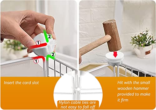 Large Cat Cage Enclosure Indoor Diy Cat Fence Detachable Wire Kennel Crate Ideal For 1-4 Cats, 41L X41W X55H With Platform Bed And Ladder (White)…… #TOP2