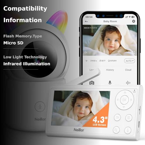 NOILLER Baby Monitor ZY-BB2 の商品画像 2