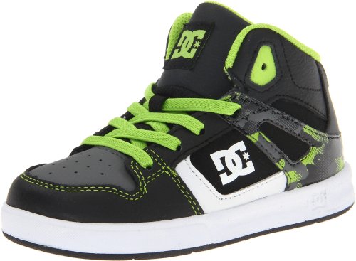 Dc Shoes Rebound Ul Zwart/Zilver Canvas Trainer D0320167 7 UK Peuter, 8 US