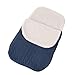 IEUUMLER Baby Neugeborene Gestrickt Wickeln Swaddle Decke Schlafsack für Kinderwagen, Buggy, Babytrage IE051 (Dark Blue)