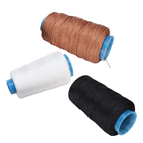 Set de 3 carretes de hilo de nylon revestido para coser a mano y bordar miniatura 7