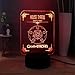 Produktbild 3D-Illusionslampe führte Nachtlicht Baby Leep House Tyrell Game Of Thrones Mehrfarbige Nacht-USB-Touch-Tischlampe Kid Gift Growing Trong