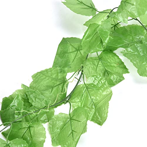 2Pcs 90.5Inch Fake Vines, Simulation Grape Leaf Rattan, Hanging Garland Ornament, Artificial Greenery Vines Garland For Room Wall Home Decoration #TOP7
