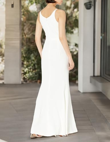 Image of Iris Spaghetti Strap Plunging Long Dress