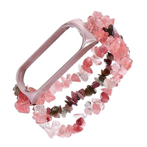 1pc Agate Watch Strap Elegant Crystal Wristband for Rough Jewelry Band Lightweight and Fashionable Design for Daily Wear