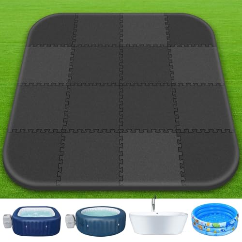 1/2"Extra Thick 85Inch Hot Tub Mat for Inflatable Hot Tub
