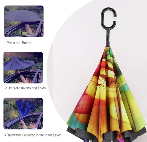 Image of SIEPASA Automatic Open Close Compact Travel Umbrella with Wind Vent Umbrella big size Lightweight Windproof Folding for men Women