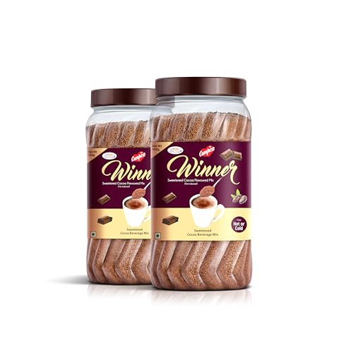 Image of Campco Winner Delicious Hot or Cold Chocolate Drink Powder Mix, 400g(Pack of 2)