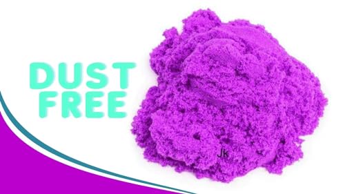 Image of Loty Store Active Sand 500g Purple for Kids - Natural Kinetic Sand Kit for Activity Toys | Soft Moving Sand Clay Toys for Boys Girls
