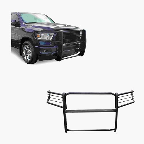 Image of Black Horse Grille brush Bumper Guard Modular Black Compatible with 19-26 Ram 1500(Excl. Rebel & TRX trims, 19-24 Ram 1500 Classic and 20-22 Ram 1500 Diesel models)-17DG111MA