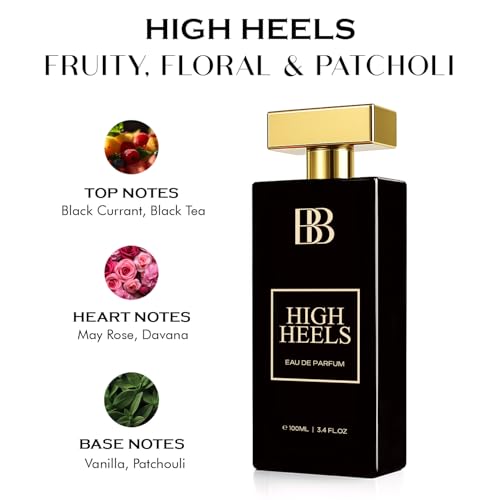 Image of Bergamot Beaute High Heels Perfume for Women|100ml Long Lasting Parfum Fragrances |Perfume For Woman| Black Current, Vanilla & Patchouli Notes|