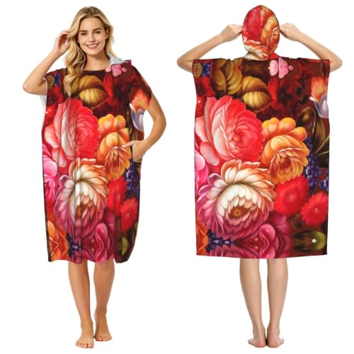 Poncho à capuche en microfibre doux pour sécher après le bain - 2