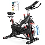 Merach Exercise Bike with Incline & Decline, Stationary Bike for Home Gym Fitness, Automated Magnetic Resistance, Indoor Workout Bike with Self-Developed App, 350 lbs Weight Capacity & 40 lbs Flywheel