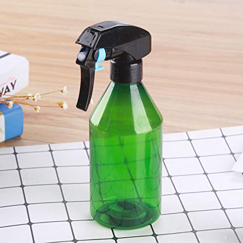 Preisvergleich Produktbild Haustier tragbare Trigger Sprayer Deo Reinigungsmittel separate Sprühflasche Bewässerung Spritzpistole Flasche für Blumen und sauberen Garten 300ml-Transparentes Grün + transparente Düse_3 Stück