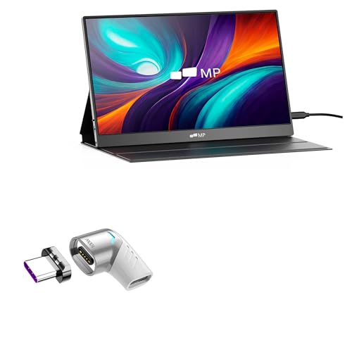 BoxWave Adapter Compatible with Mobile Pixels Fold - MagnetoSnap PD Angle Adapter, Magnetic PD Angle Charging Adapter Device Saver - Metallic Silver