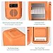 CROWNFUL Mini Fridge, 4 Liter/6 Can Portable Cooler and Warmer Personal Refrigerator for Skin Care, Cosmetics, Beverage, Food,Great for Bedroom, Office, Car, Dorm(Orange)