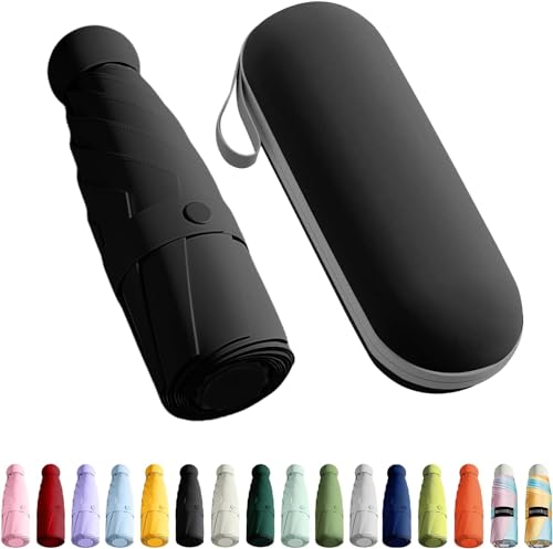 Image of Umbrella, UV Big Size Umbrella for Sun Protection Rain Windproof Strong large 2 fold for men women kids boys girls Perfect small & stylish Windproof & Compact (Black.)