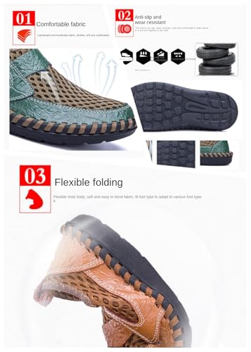 Men's Breathable Mesh Loafers - Non-Slip Slip-On Shoes for Outdoor Walking and Driving in Spring, Summer, and Autumn3