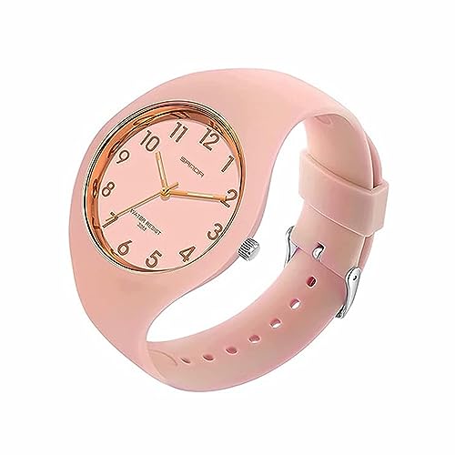 Women’s Watch with Silicone Band Big Face Waterproof Sport Ladies Wrist Watch Fashion Casual Simple Quartz Analog Watches for Women Girls