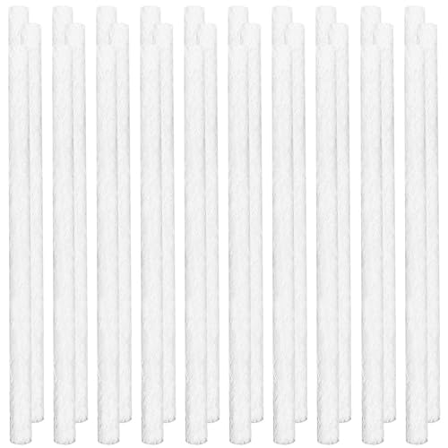 EBaokuup 20 Pcs Long Life Fiberglass Replacement Wicks 10 Lighting Torches Wick Citronella Wicks for Bottles Indoor Decor and Outside Lanterns and Oil Lamps