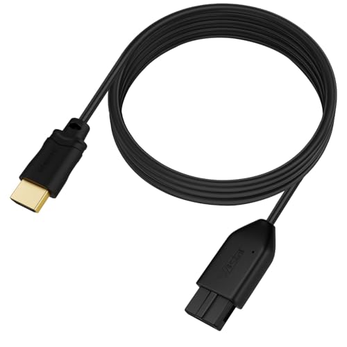 AXFEE Convertidor N64 a HDMI, Adaptador N64/SNES a HDMI, Convertidor Audio/Video de Plug and Play, Cable Adaptador Convertidor de Vídeo HD Compatible con N64, SuperSNES y Gamecubehesi