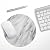Design Skinz Slate Marble Surface V10 Waterproof Rubber Foam Backed Anti-Slip Mouse Pad for Home Work Office or Gaming Computer Desk - Round
