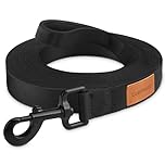 Looxmeer Training Leads for Dogs, 20m/65ft Nylon Long Line Dog Lead for Large Medium Small Dogs, Recall Obedience Dog Training Lead, Padded Handle & Storage Bag, Pet Leash for Tracking Camping Walking