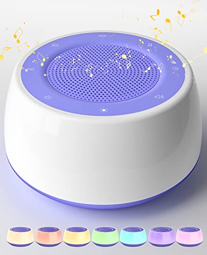 Image of Jack & Rose White Noise Machine Baby, Baby Sound Machine Kids with Night Light, Portable White Noise Machine for Sleeping