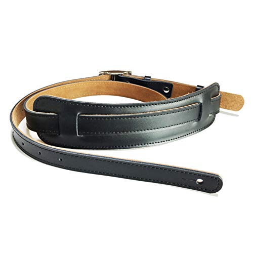 NONDK Cuir Durable et Boucle en MéTal Sangle de Guitare éLectrique Ceinture éPaulièRe RéGlable Sangles de Guitare Vintage-Couleur Noire - Les Beatles, Paul McCartney, John Lennon, RIngo Starr, George Harrison NONDK Cuir Durable et Boucle en MéTal Sangle de Guitare éLectrique Ceinture éPaulièRe RéGlable Sangles de Guitare Vintage-Couleur Noire