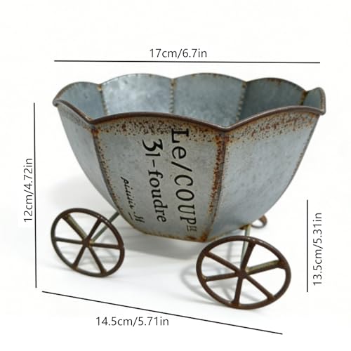 Support de fleurs en fer forgé et décoration artisanale - 6