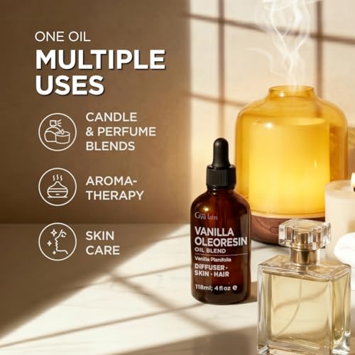 Image of 100% Pure Vanilla Oleoresin Essential Oil for Skin & Diffuser - 4 Fl Oz