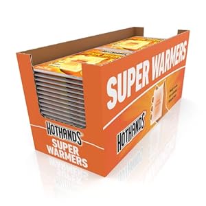HotHands Body & Hand Super Warmers – Long Lasting Safe Natural Odorless Air Activated Warmers – Up to 18 Hours of Heat – 40 Individual Warmers