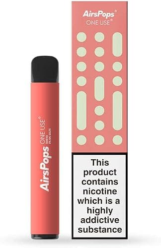 Airscream AirsPops ONE USE Disposable Vape 3ml, 5% Nicotine Salts | Single Use, 3ml Capacity