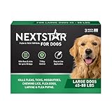 NEXTSTAR Flea and Tick Prevention for Dogs, Repellent & Control, Fast Acting Waterproof Topical Drops, Flea and Tick Prevention for Large Dogs, 3 Monthly Doses