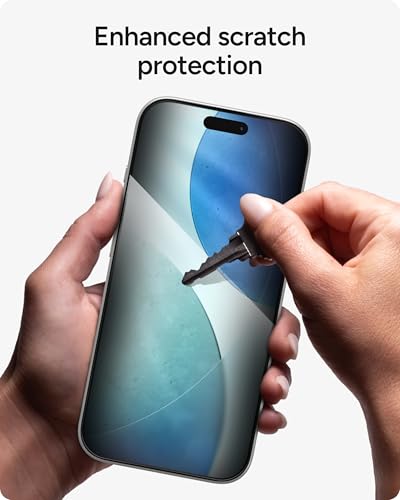 Image of ZAGG Glass Elite Privacy Screen Protector for iPhone 17 - 5X Stronger Tempered Glass, ClearPrint Technology for Smudge Free Clarity, Smooth Feel, Full Coverage, InvisibleShield, Easy Two-Step Installation